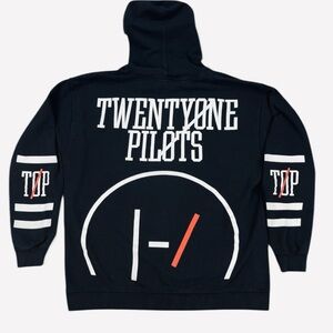 Twenty-one Pilots Hoodie Sweatshirt Large Long Sleeve Black pullover NWOT